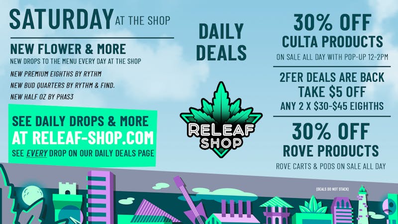 ReLeaf Shop Saturday Drops & Spotlight