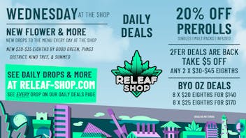 ReLeaf Shop Wednesday Drops & Deals