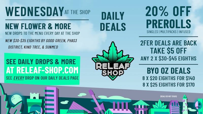 ReLeaf Shop Wednesday Drops & Deals