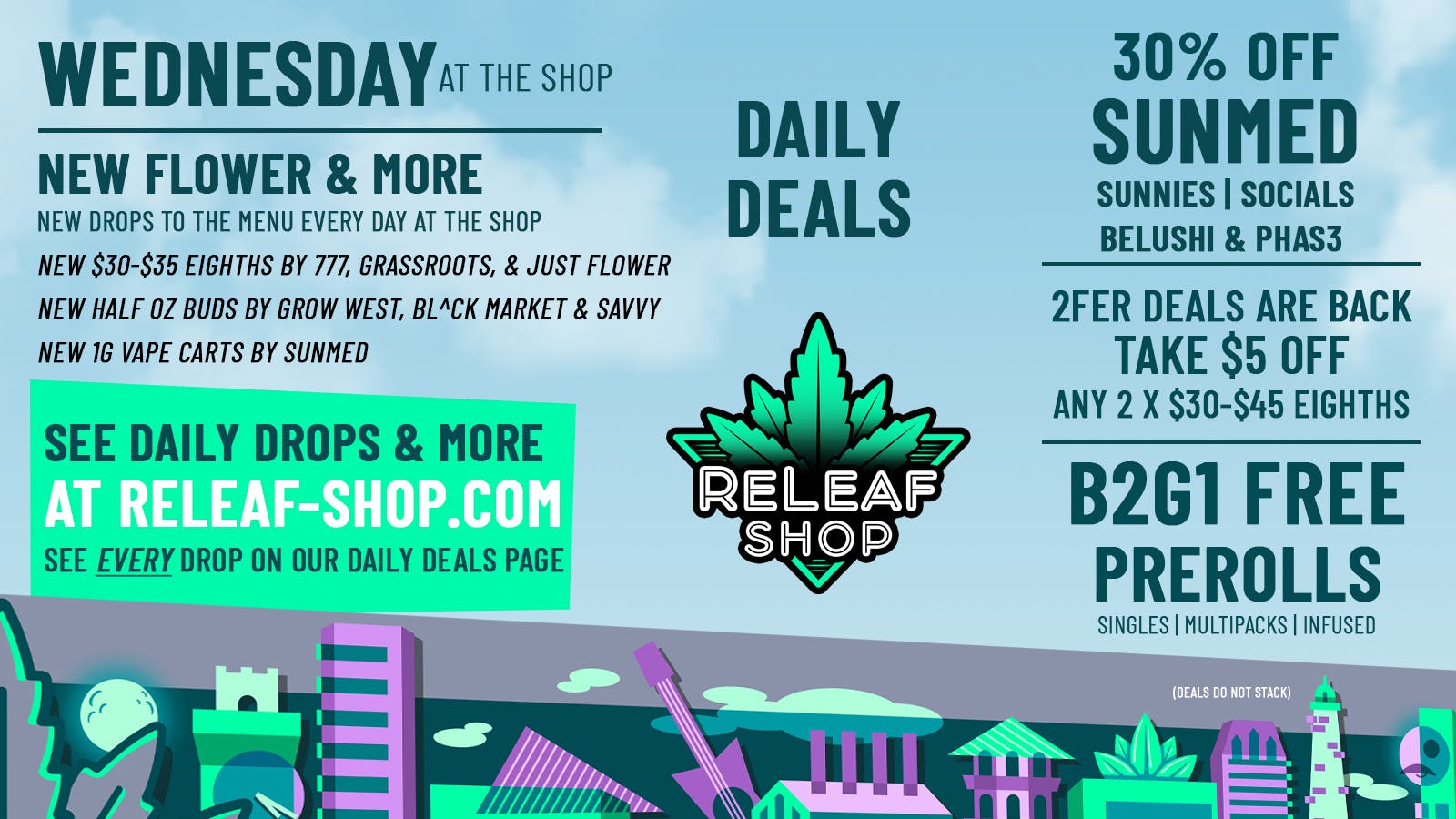ReLeaf Shop Wednesday Drops & Deals