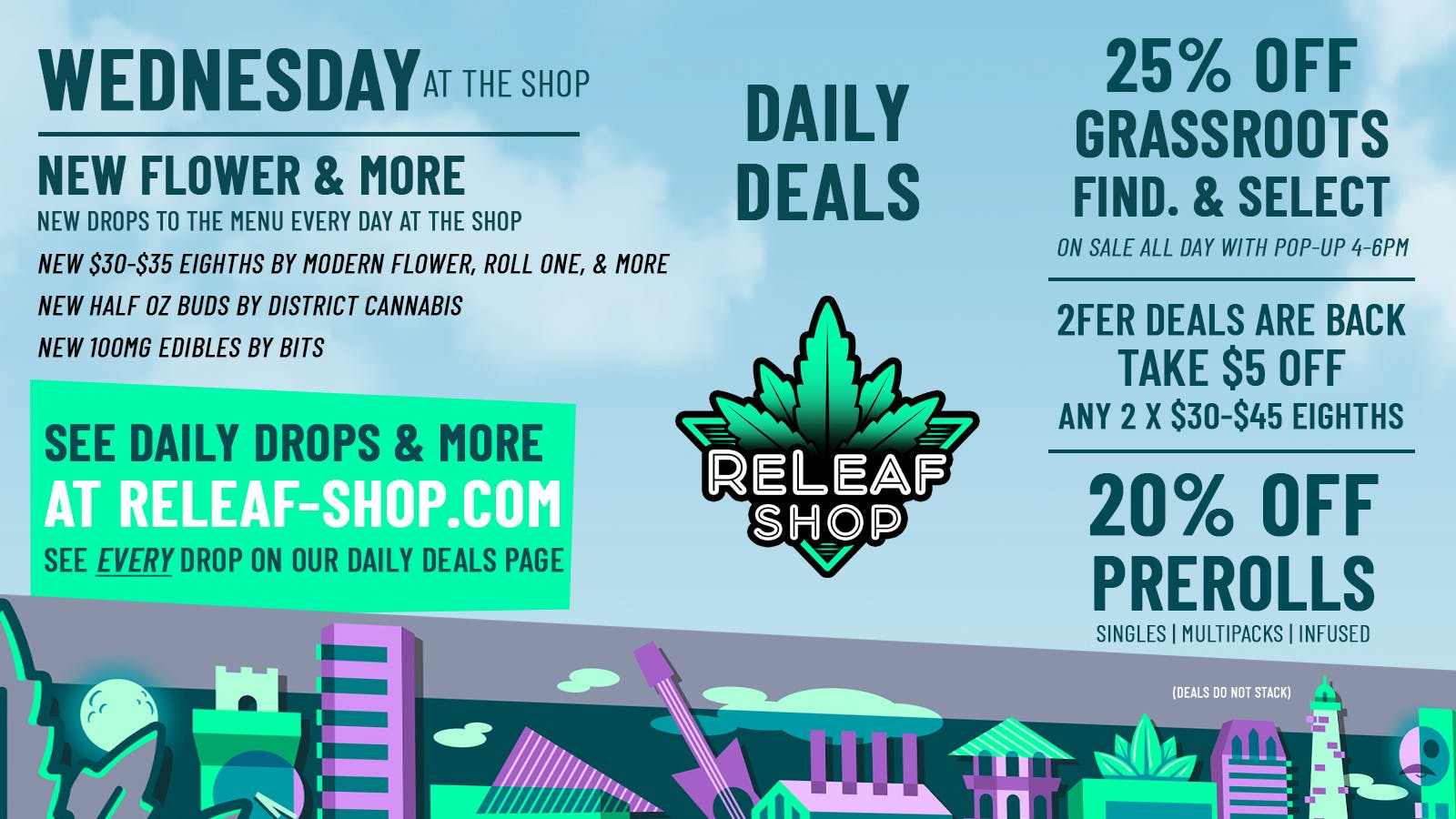 ReLeaf Shop Wednesday Drops & Deals