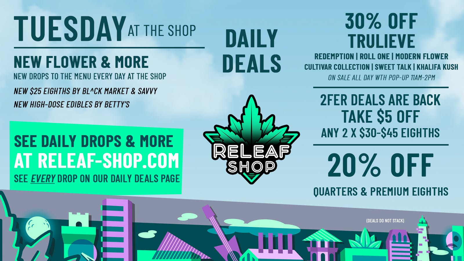 ReLeaf Shop Tuesday Drops & Deals!