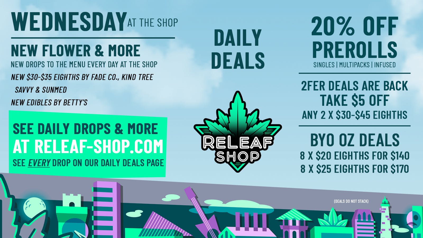 ReLeaf Shop Wednesday Drops & Deals