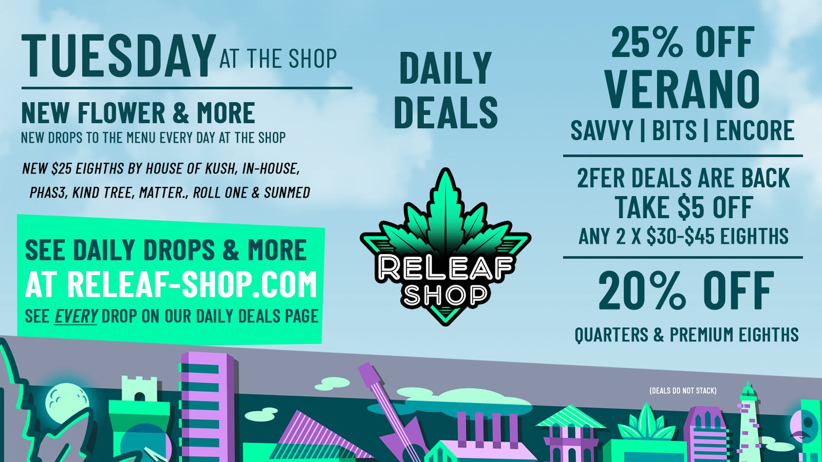 ReLeaf Shop Tuesday Drops & Deals!