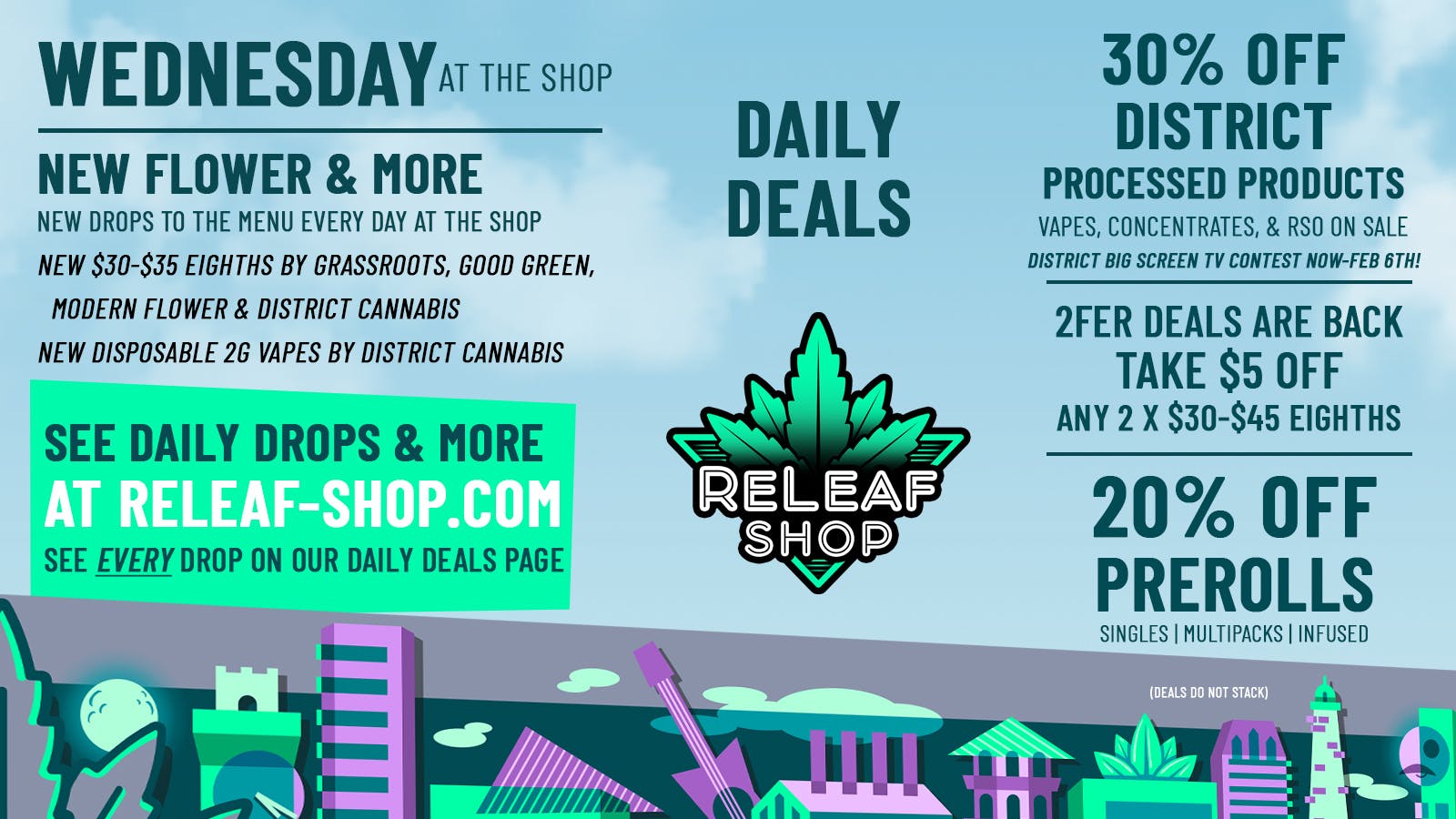 ReLeaf Shop Wednesday Drops & Deals