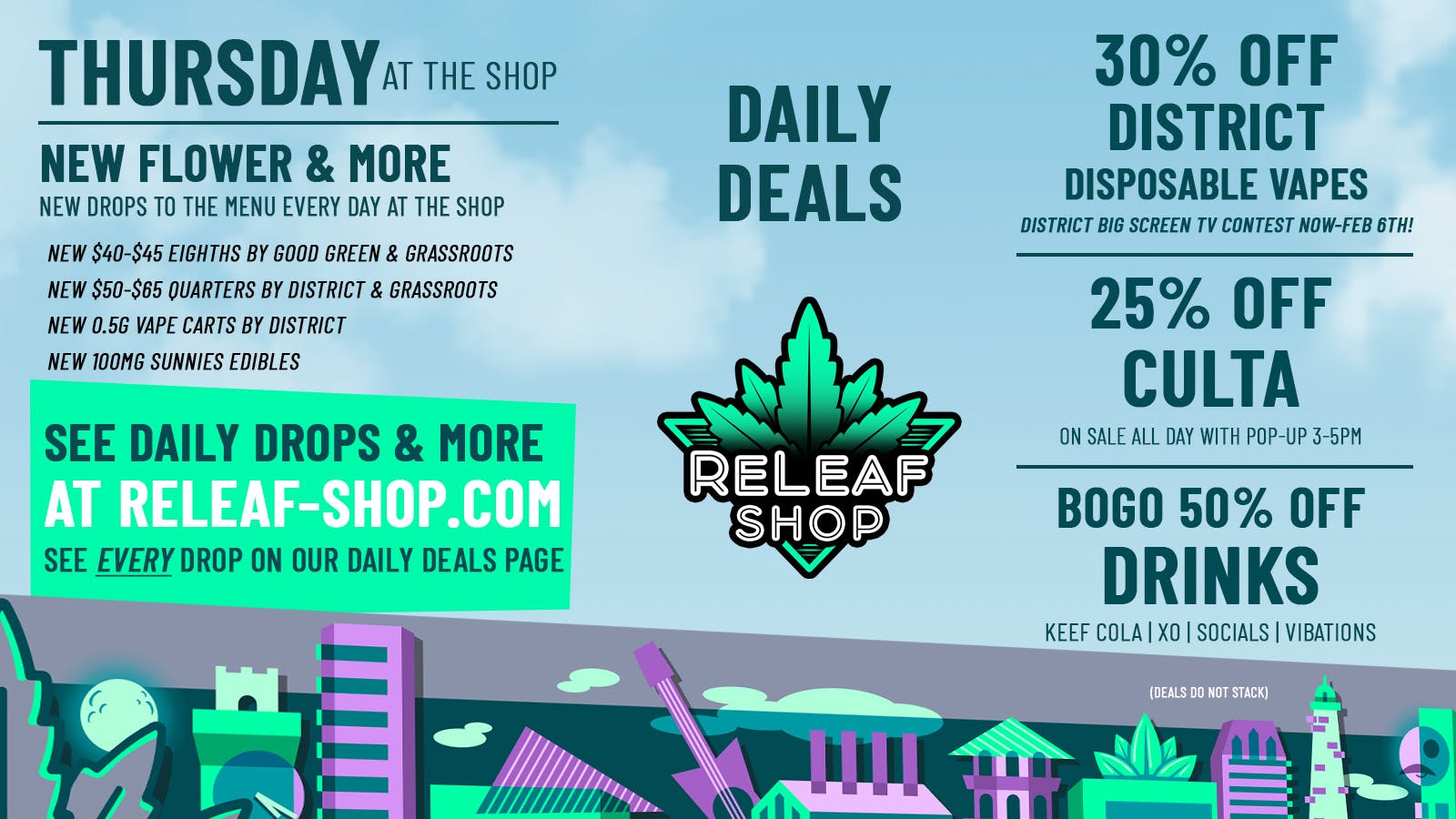 ReLeaf Shop Thursday Drops & Deals