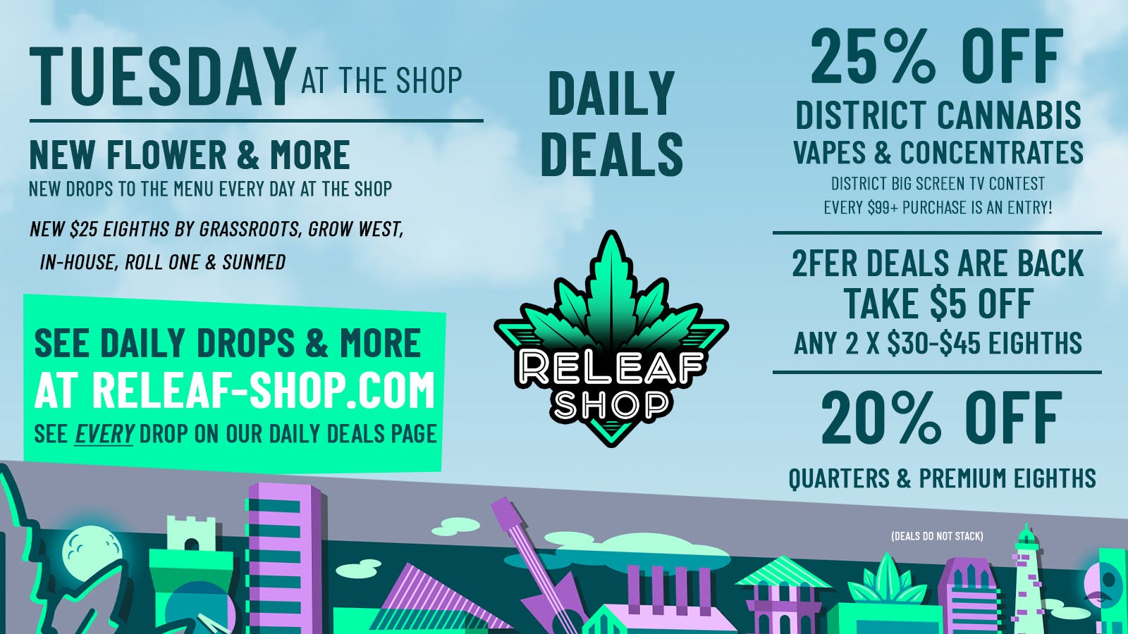ReLeaf Shop Tuesday Drops & Deals!