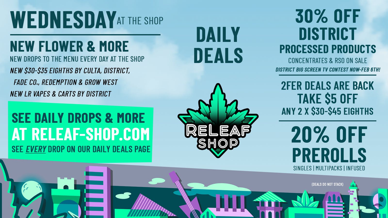ReLeaf Shop Wednesday Drops & Deals
