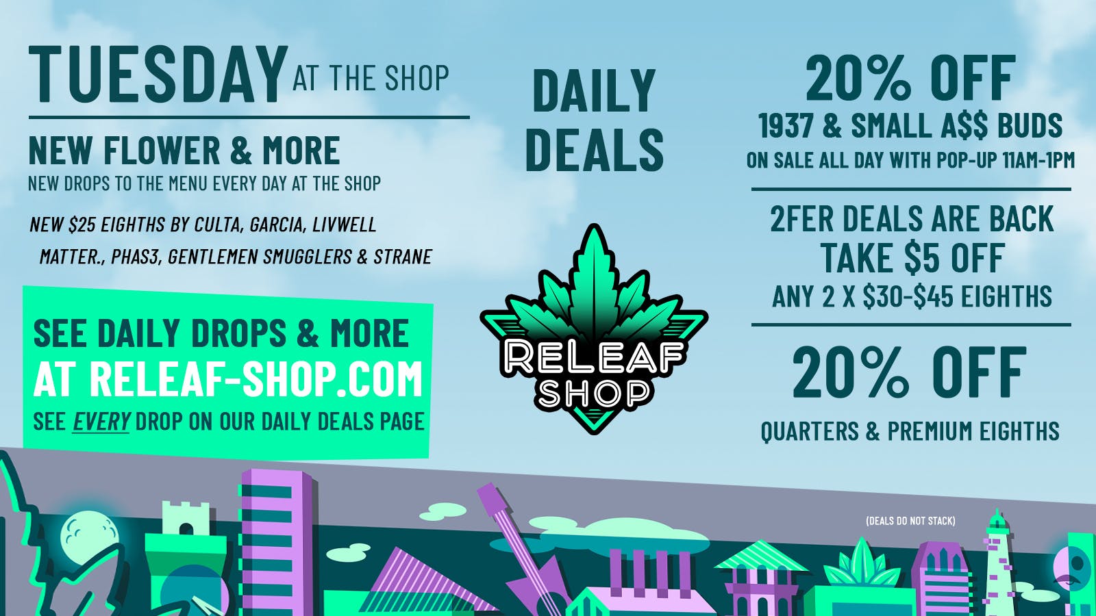 ReLeaf Shop Tuesday Drops & Deals!