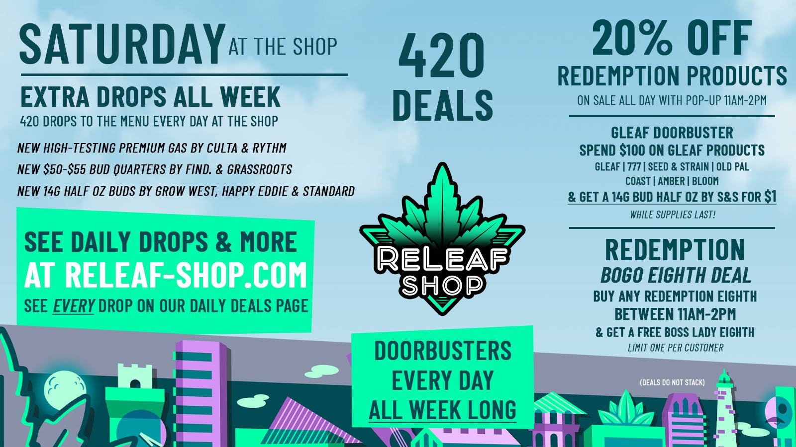 ReLeaf Shop Saturday Drops & Spotlight