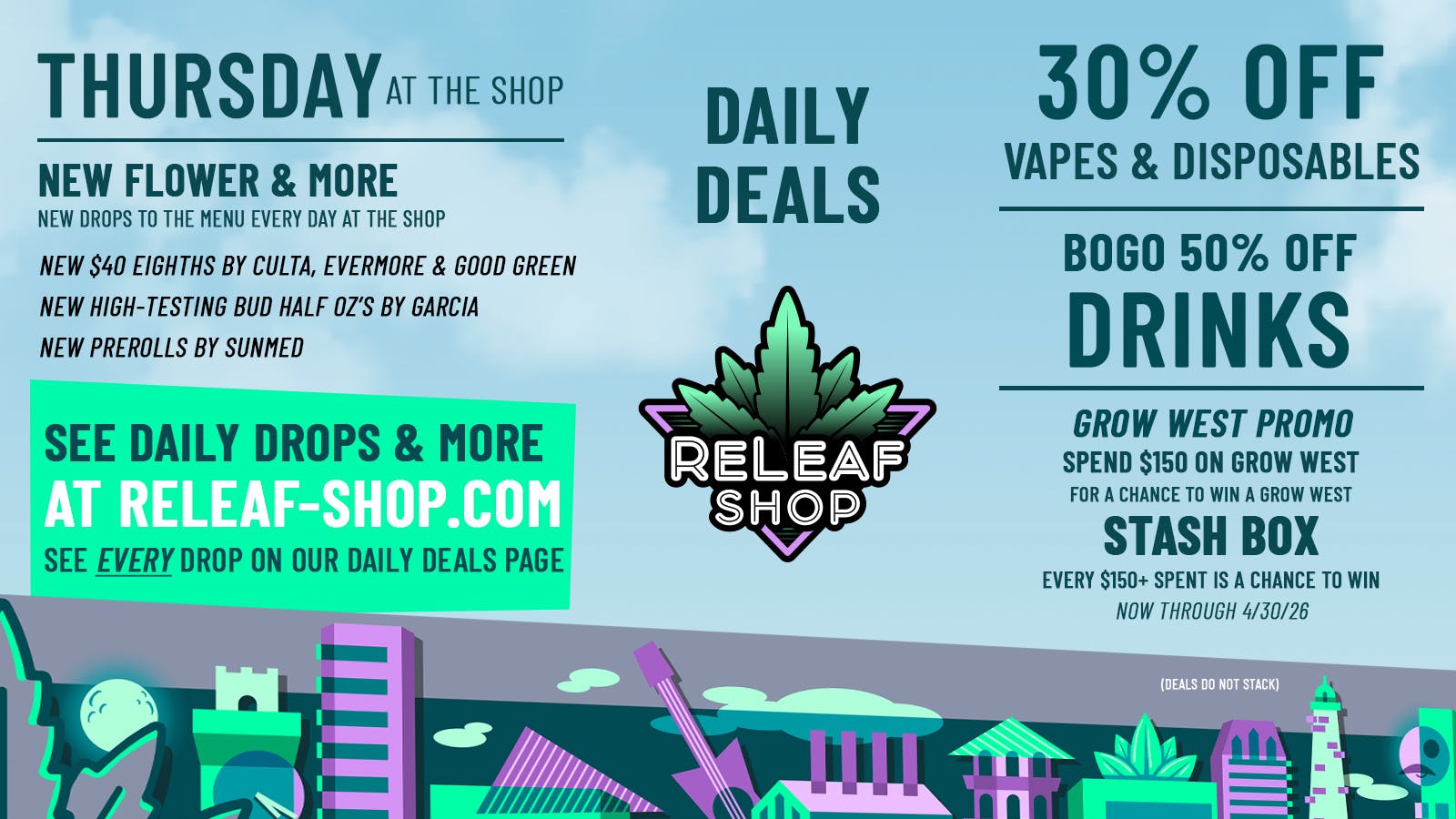 ReLeaf Shop Thursday Drops & Deals