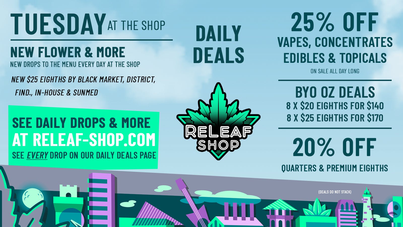 ReLeaf Shop Tuesday Drops & Deals!