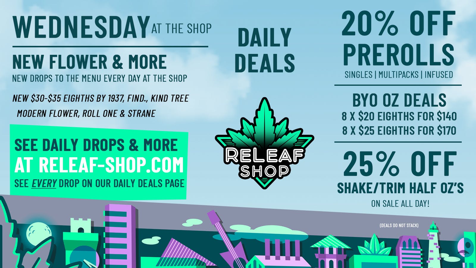 ReLeaf Shop Wednesday Drops & Deals