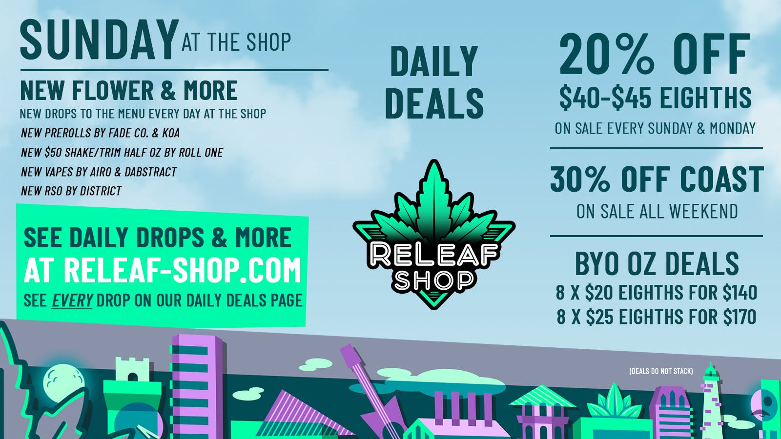 ReLeaf Shop Sunday Drops & Deals