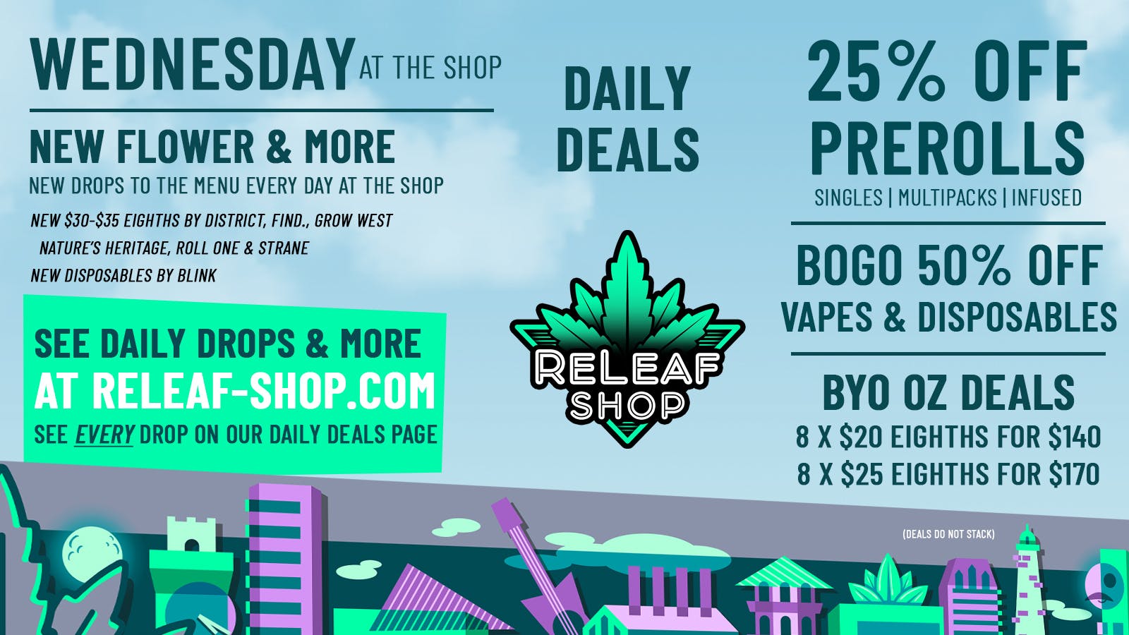 ReLeaf Shop Wednesday Drops & Deals