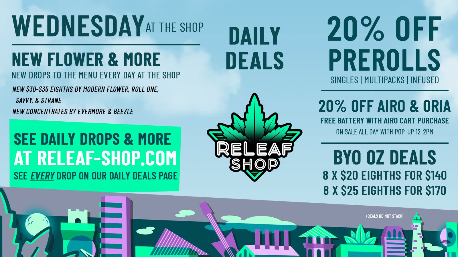 ReLeaf Shop Wednesday Drops & Deals