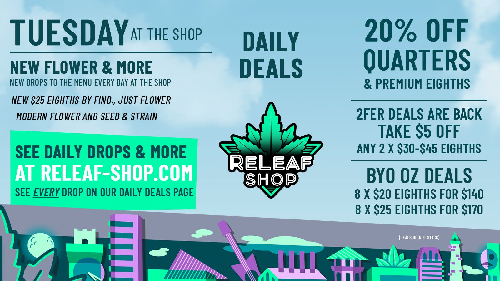 ReLeaf Shop Tuesday Drops & Deals!
