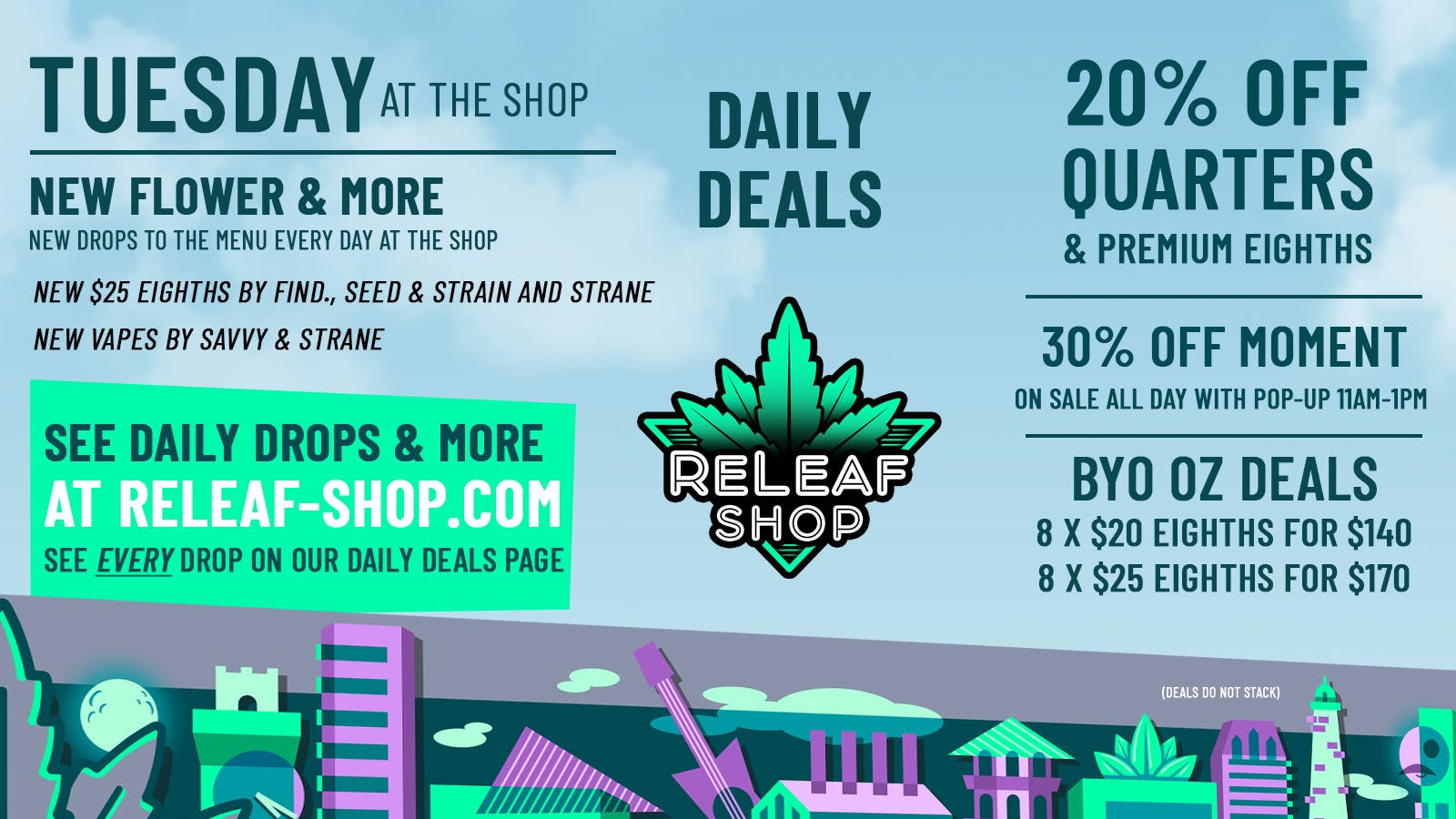 ReLeaf Shop Tuesday Drops & Deals!