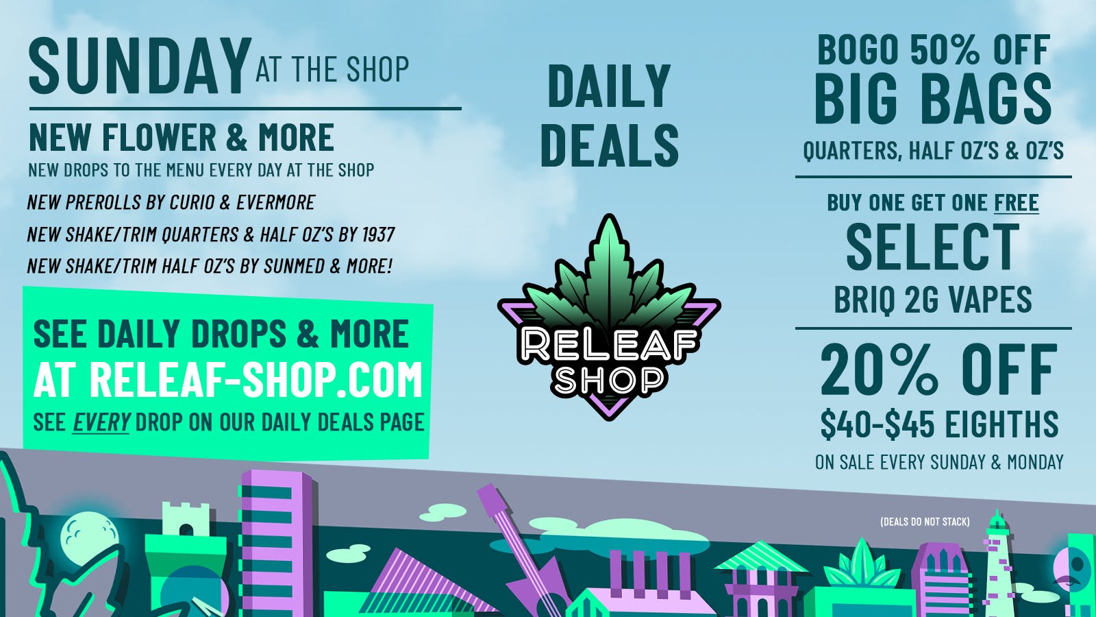 ReLeaf Shop Sunday Drops & Deals