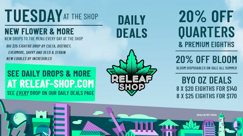 ReLeaf Shop Tuesday Drops & Deals!
