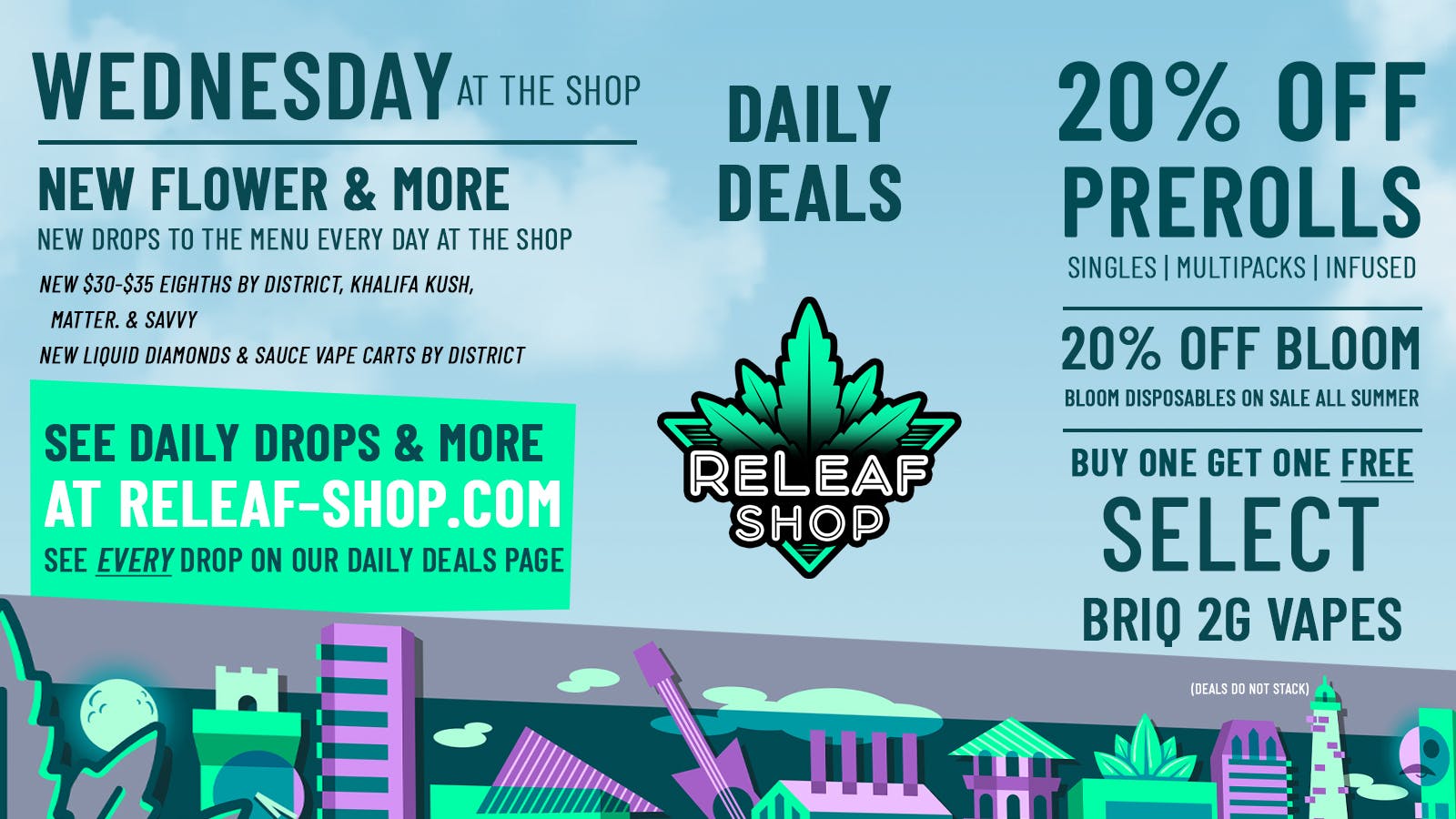 ReLeaf Shop Wednesday Drops & Deals