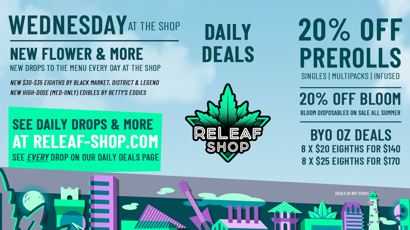 ReLeaf Shop Wednesday Drops & Deals