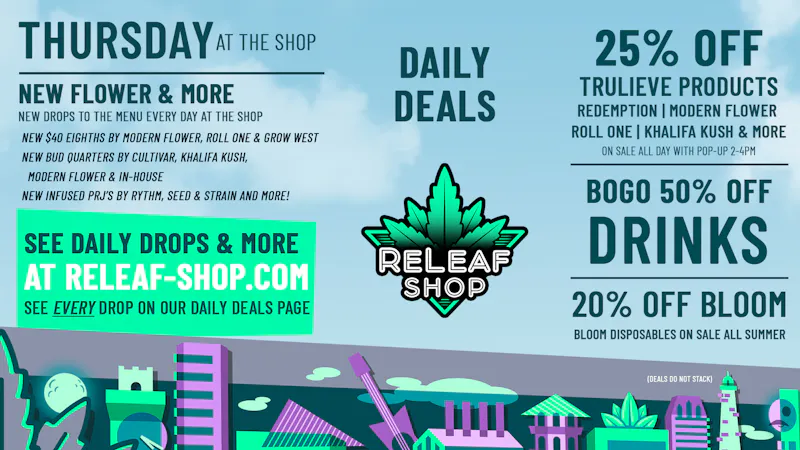 ReLeaf Shop Thursday Drops & Deals