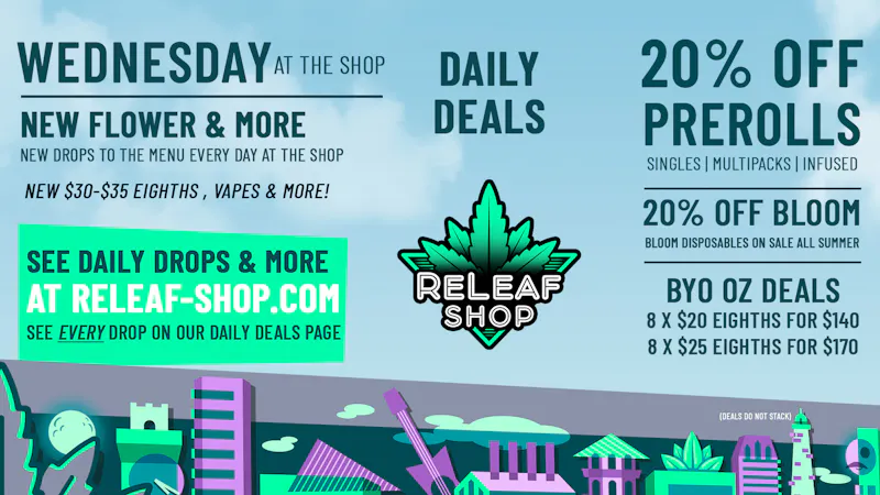 ReLeaf Shop Wednesday Drops & Deals