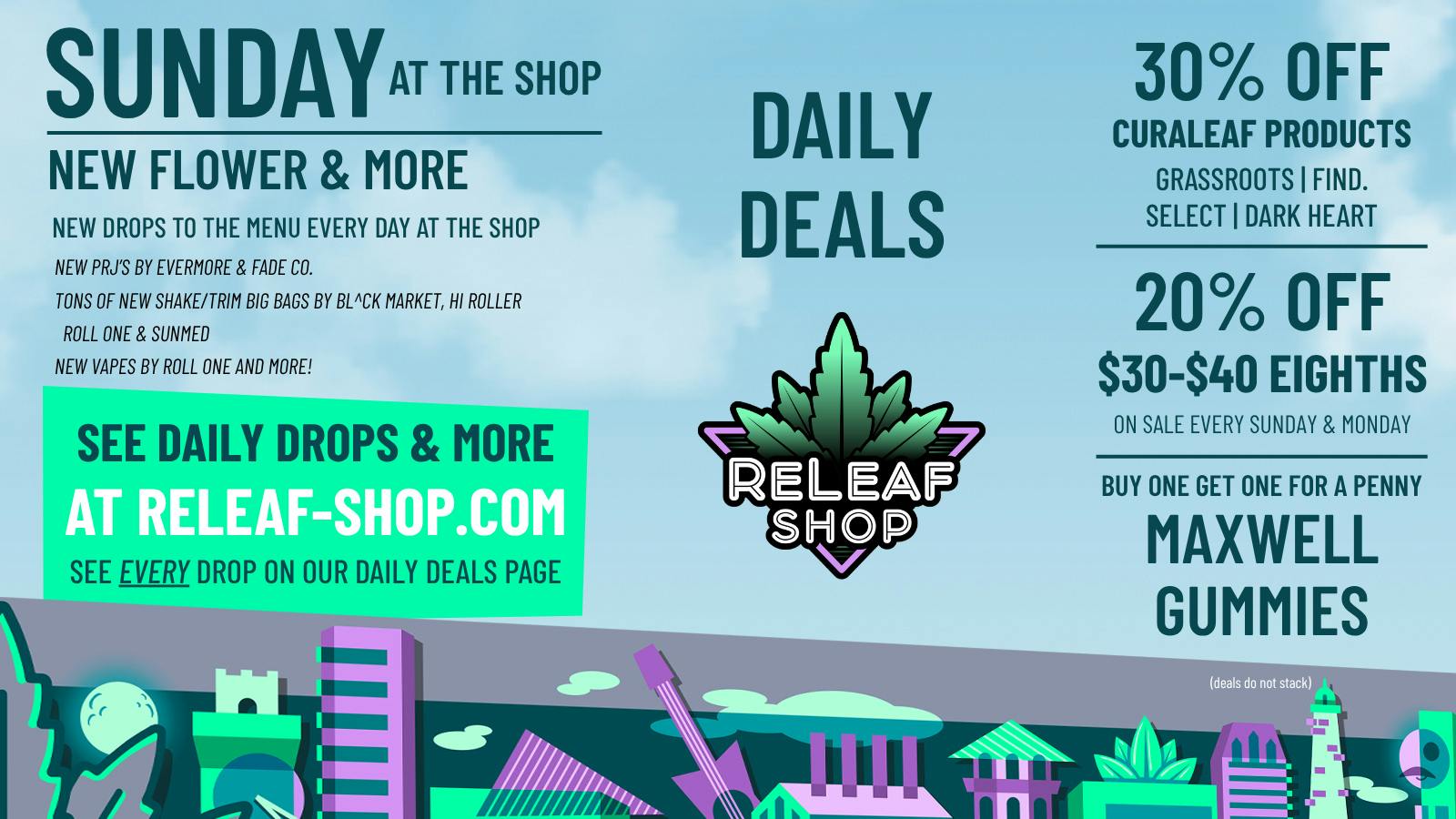 ReLeaf Shop Sunday Drops & Deals