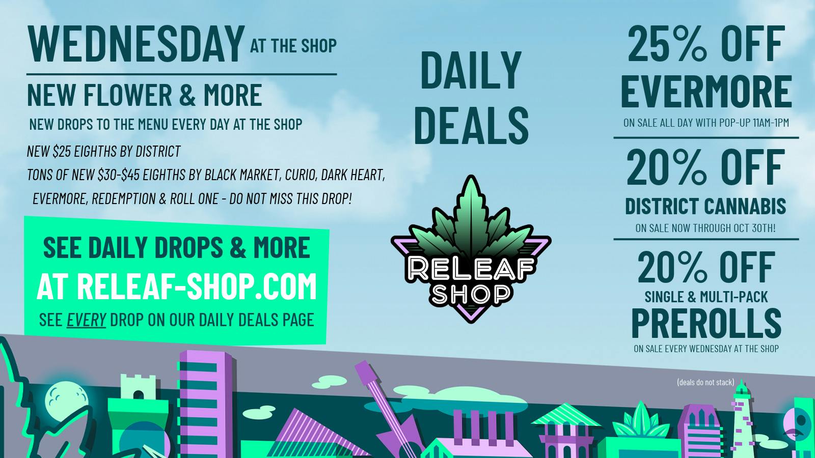 ReLeaf Shop - Baltimore Wednesday Drops & Deals