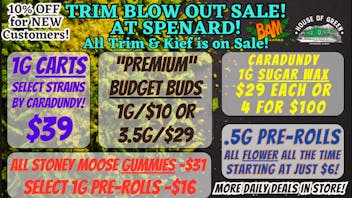 House of Green Trim Blowout Sale! + More at Spenard!