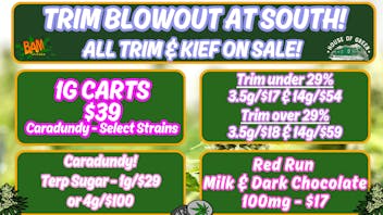 House of Green - South Trim Blowout at SOUTH!! 15% off new customers!