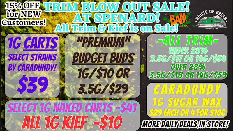 House of Green Trim Blowout Sale! and More!