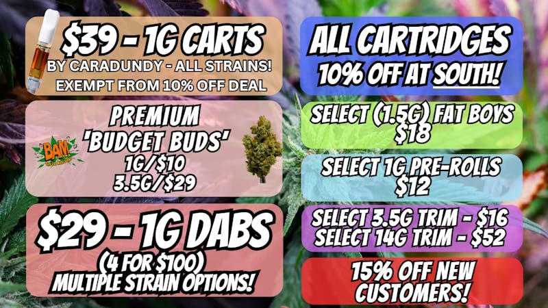 House of Green - South All Carts & Disposables 10% off at South!