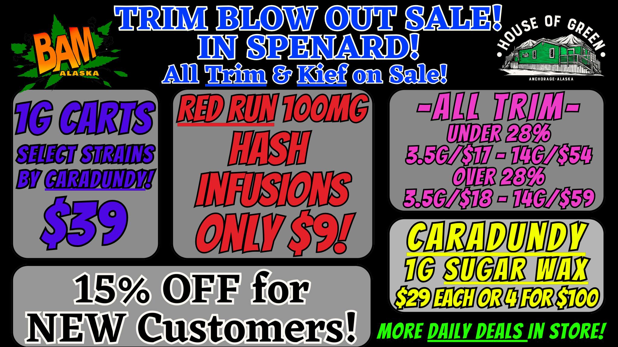 House of Green Trim BLOW OUT Sale in Spenard! + Tons More Deals!