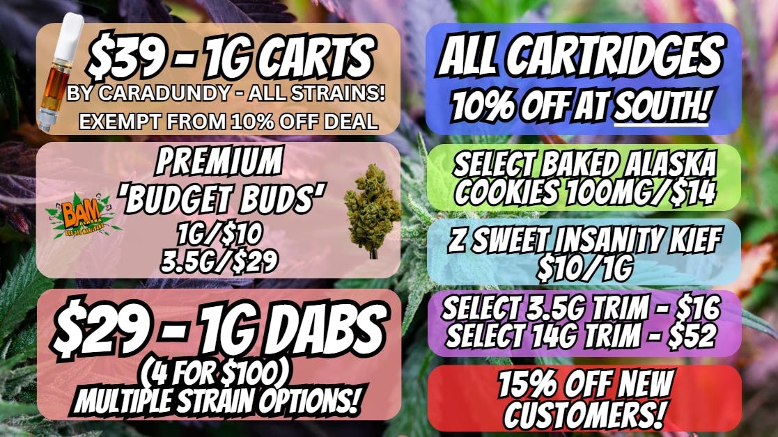 House of Green - South All Carts & Disposables 10% off at South!