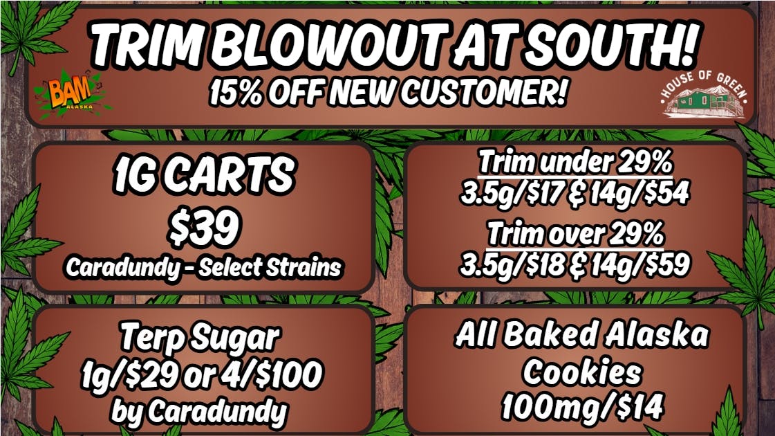 House of Green - South Trim Blowout at SOUTH!! 15% off new customers!