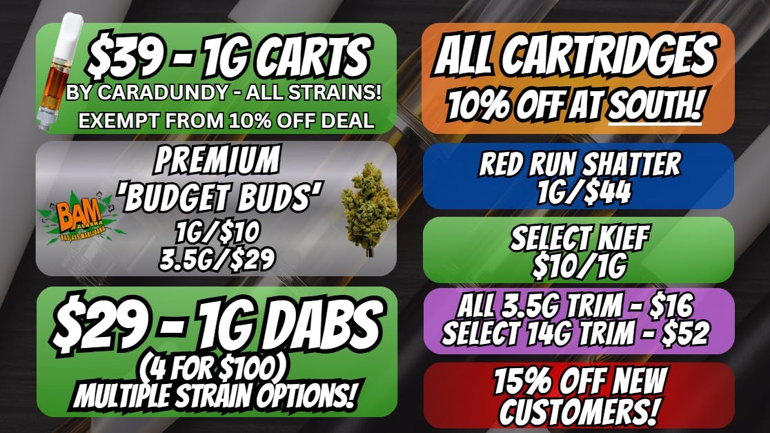 House of Green - South All Carts & Disposables 10% off at South!