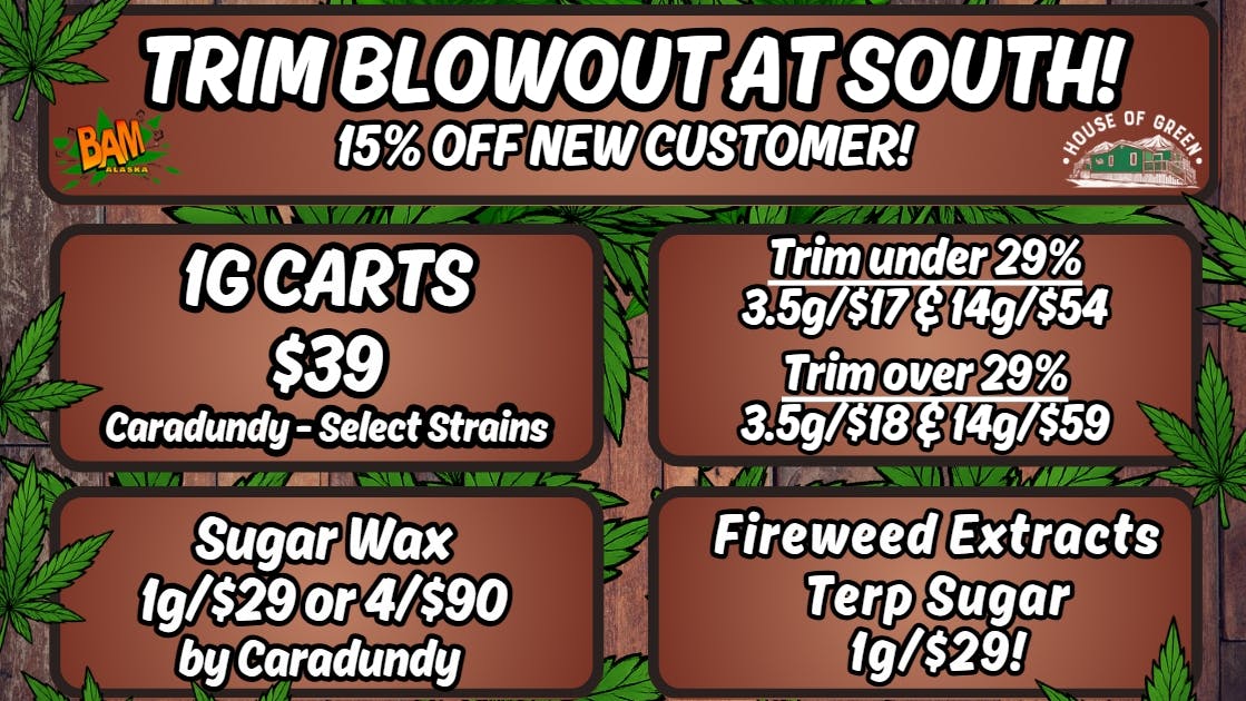 House of Green - South Trim Blowout at SOUTH!! 15% off new customers!