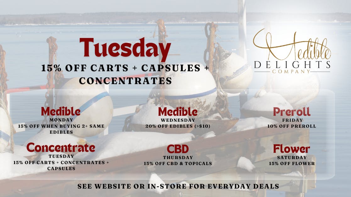 Medible Delights Tuesday Terps 15% OFF