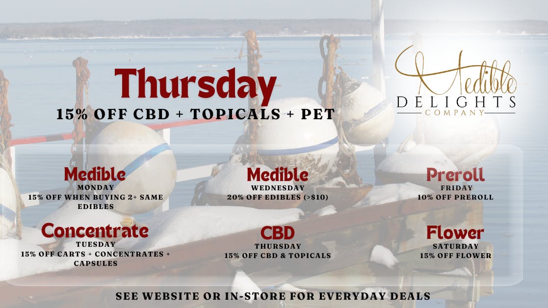 Medible Delights Spa Thursday 15% OFF