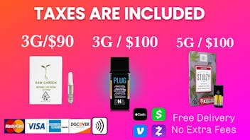 BudExpress - Encino Taxes Included SPECIAL RAW GARDEN , PLUGnPLAY , STIIIZY