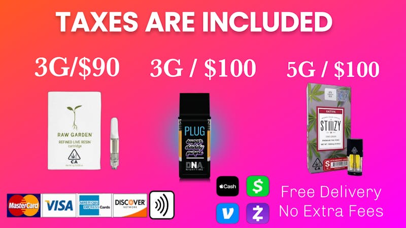 BudExpress - North Hollywood Taxes Included SPECIAL RAW GARDEN , PLUGnPLAY , STIIIZY