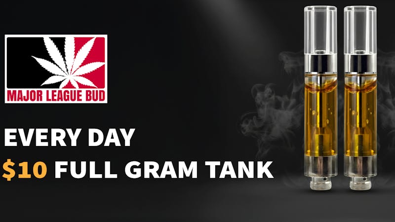 Major League Bud Live Resin 1g All-in-One and 1g cured resin Carts