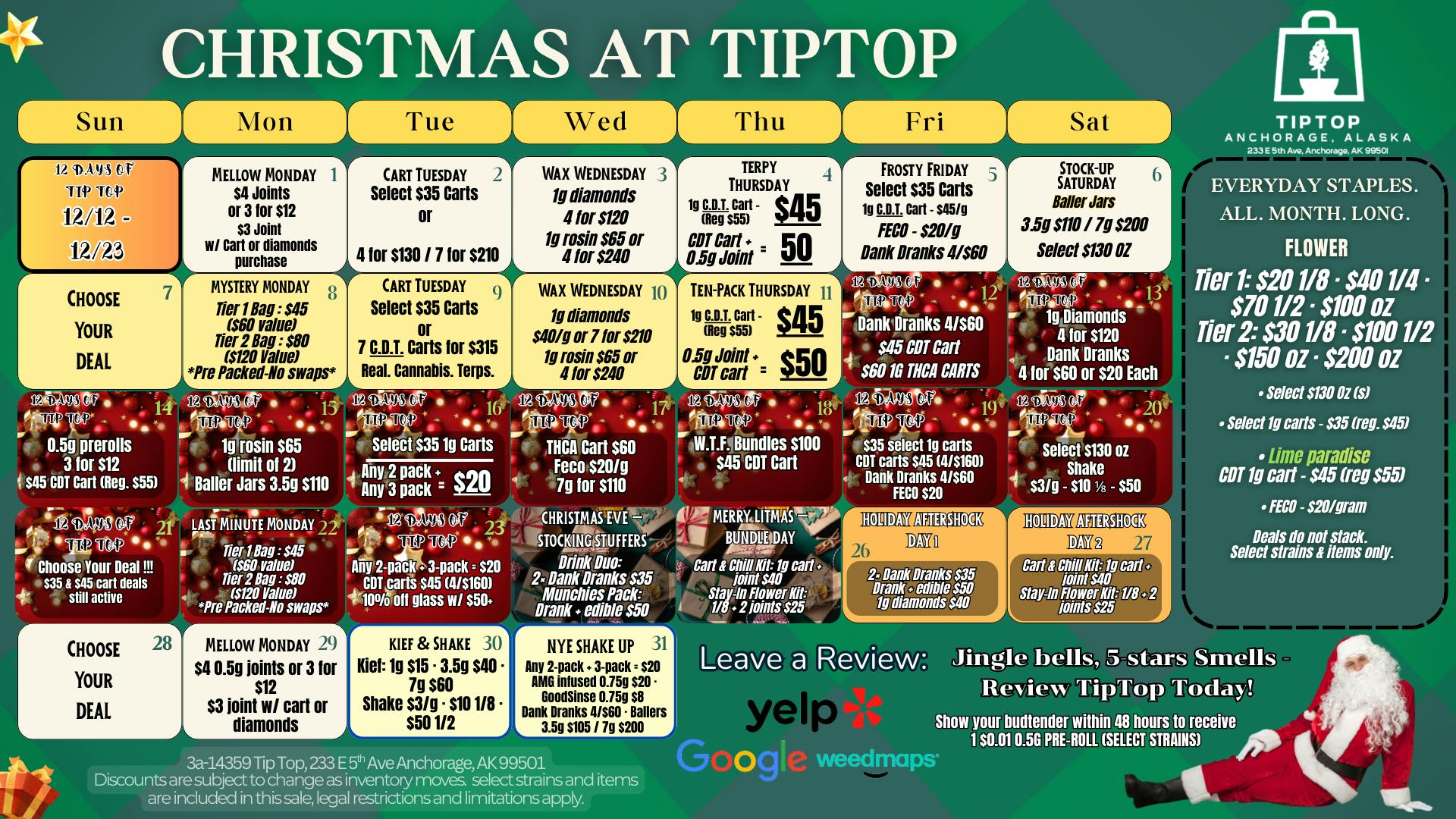 Tip Top Christmas at Tip Top!!!