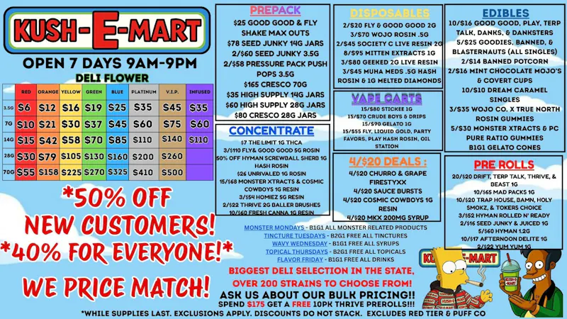 Kush E Mart 40% Off Storewide! Best Prices & Biggest Selection