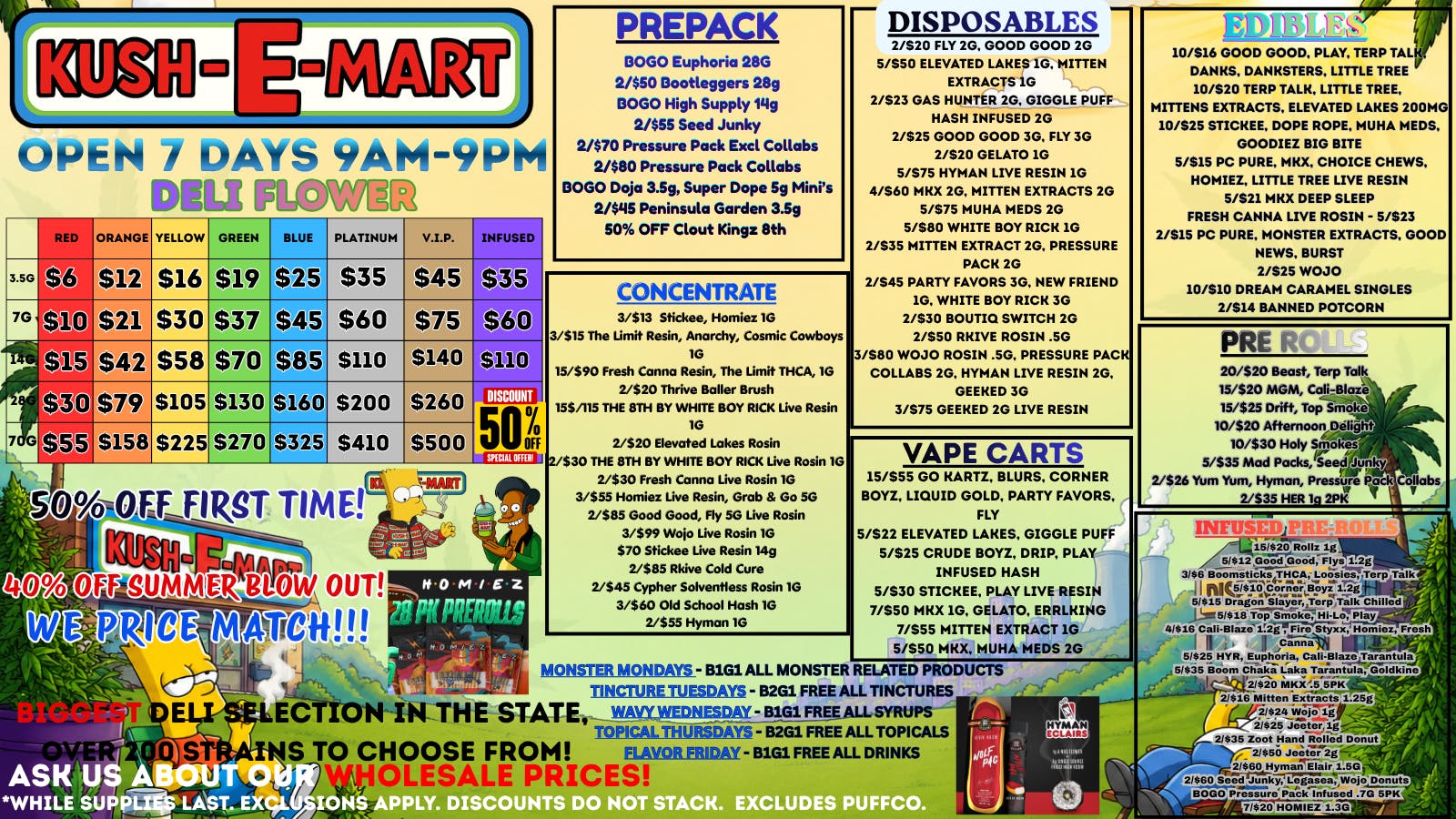 Kush E Mart 50% OFF NEW CUSTOMERS! + 40% OFF SUMMER BLOW OUT!