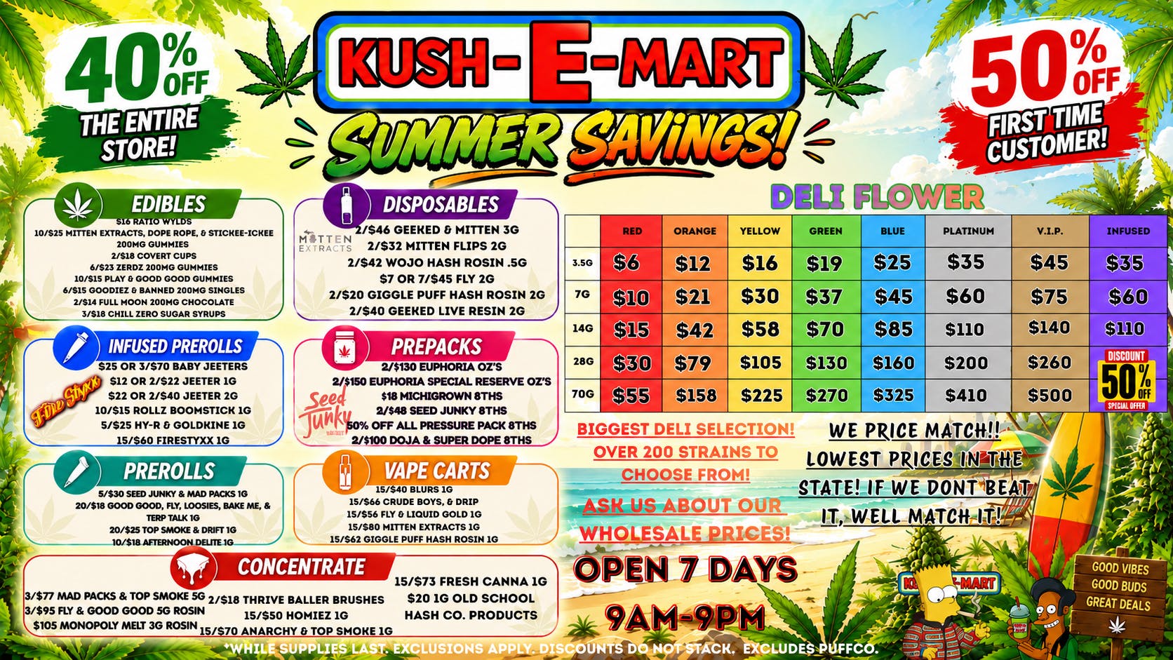 Kush E Mart 50% OFF NEW CUSTOMERS! + 40% OFF SUMMER SAVINGS!
