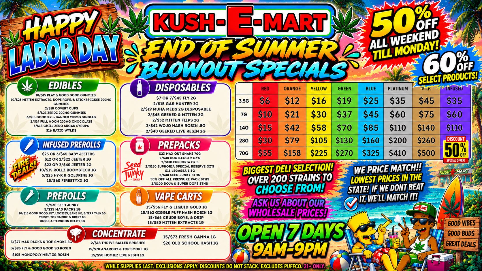 Kush E Mart 60% OFF SELECT PRODUCTS • 50% OFF STOREWIDE 🔥