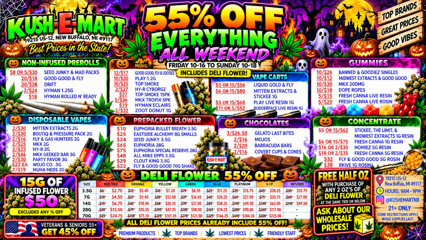 Kush E Mart 55% OFF EVERYTHING STOREWIDE!